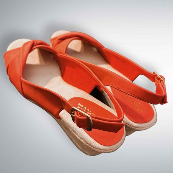 NEW Easy Street Women’s Slingback Espadrille Color: Red, Size 12M - Picture 8 of 12